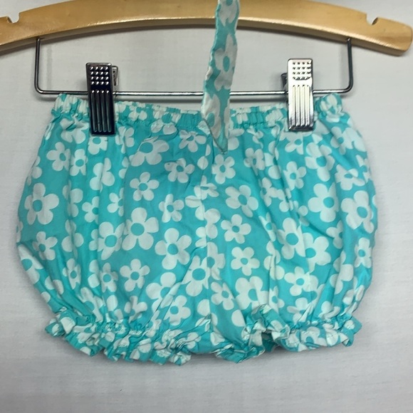 Frumpy Rumps Floral Blue Baby Dress - Picture 3 of 8